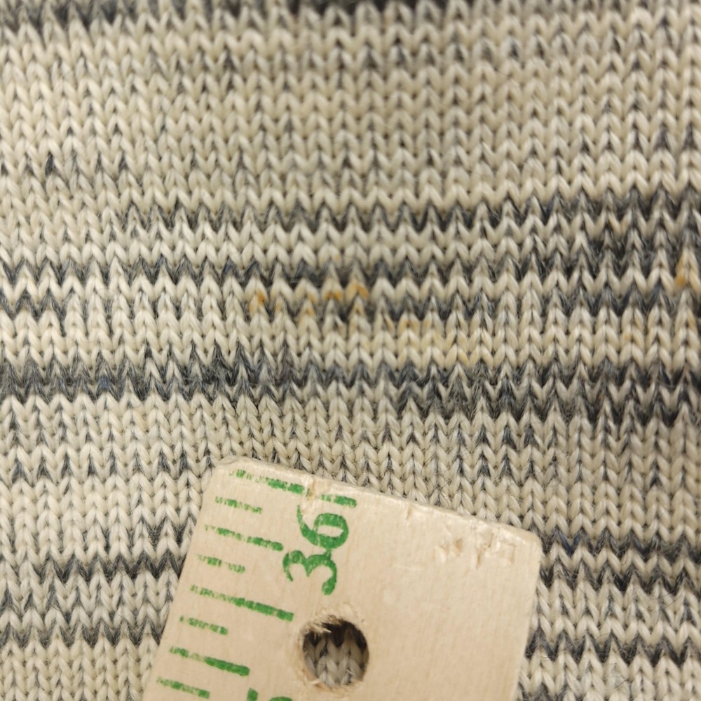 Dehen 1920 Knitting Co Sweater Mens XL Gray Beige Wool Striped Cardigan Made USA - Picture 7 of 16